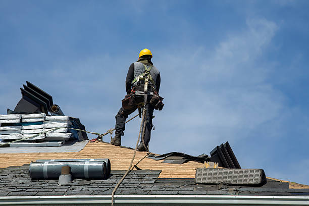 Professional Emergency Roof Repair technician working in Wyoming, MN